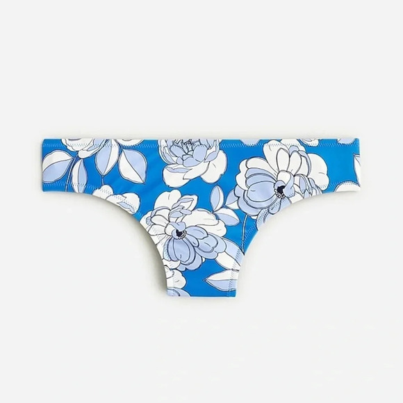 NWT J. Crew Women’s Hipster Full Coverage Bikini Bottom in Blue/White in size 3X - Picture 1 of 5